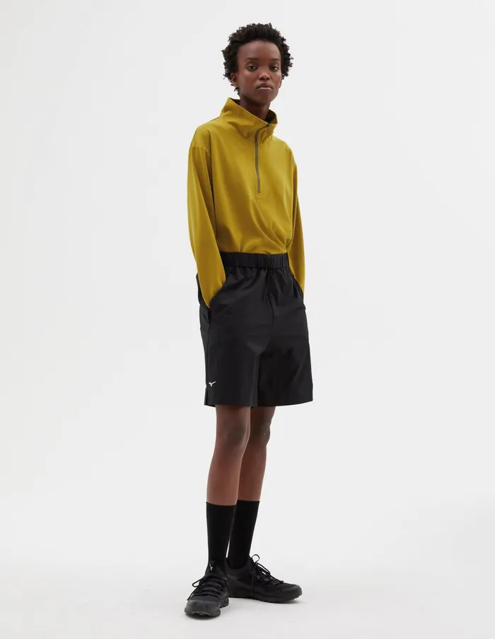 Women Mizuno Half Zip Sweatshirt Turmeric Margaret Howell Sportswear