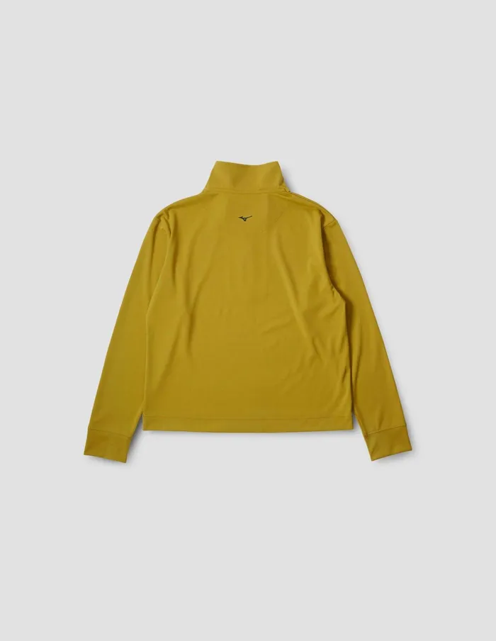 Women Mizuno Half Zip Sweatshirt Turmeric Margaret Howell Sportswear