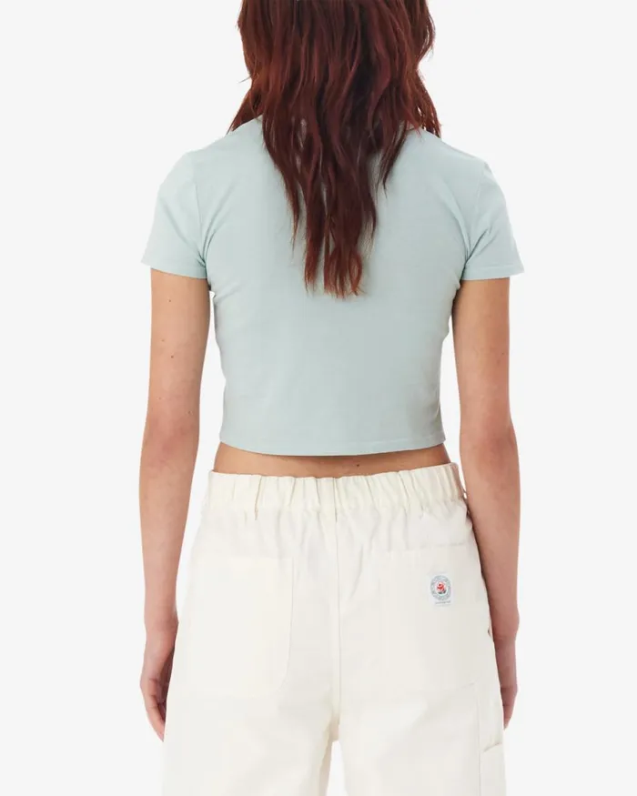 Women OBEY INT CROPPED FITTED TSHIRT Surf Spray OBEY Clothing TSHIRTS