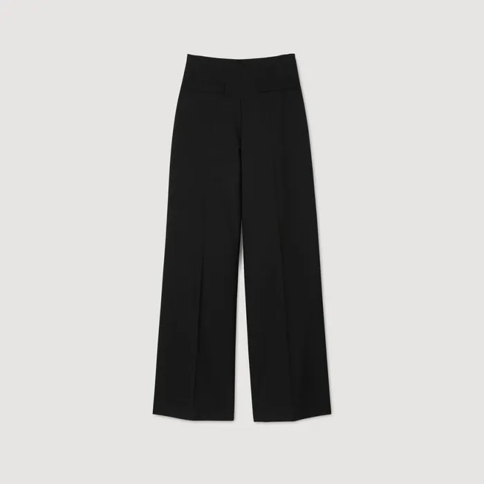 Women Pants and Shorts SANDRO Suit Trousers Black