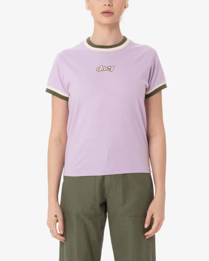 Women PENNY RINGER TSHIRT Orchid Petal OBEY Clothing TOPS