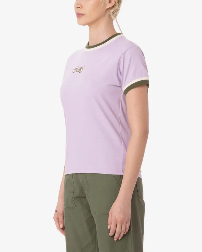 Women PENNY RINGER TSHIRT Orchid Petal OBEY Clothing TOPS