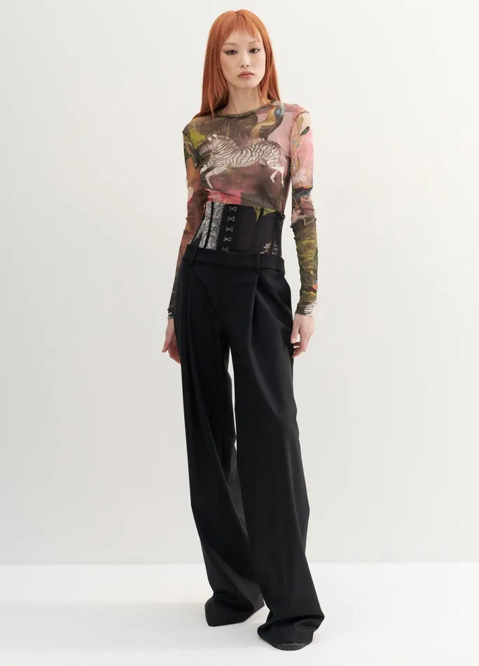 Women Print Bustier Trousers MONSE Bottoms