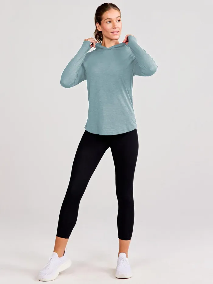 Women Recess Lightweight Hoodie Tasc Performance Long Sleeve TShirts