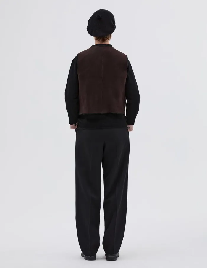 Women Reversible Jerkin Black Brown Margaret Howell Jackets and Coats