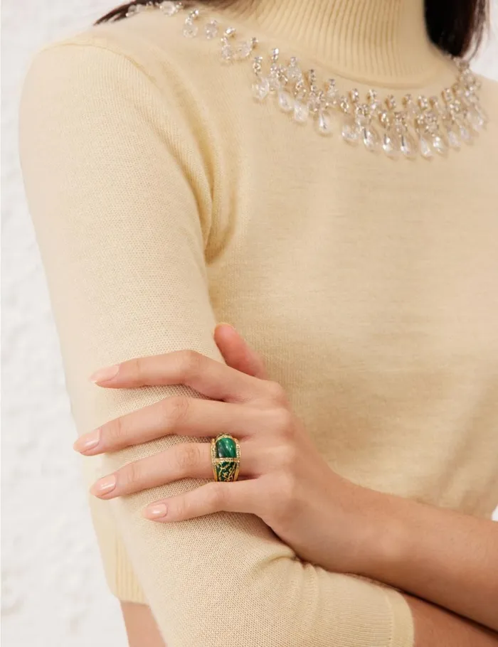 Women Rings Zimmermann Zimmemorabilia Ring Goldmalachite