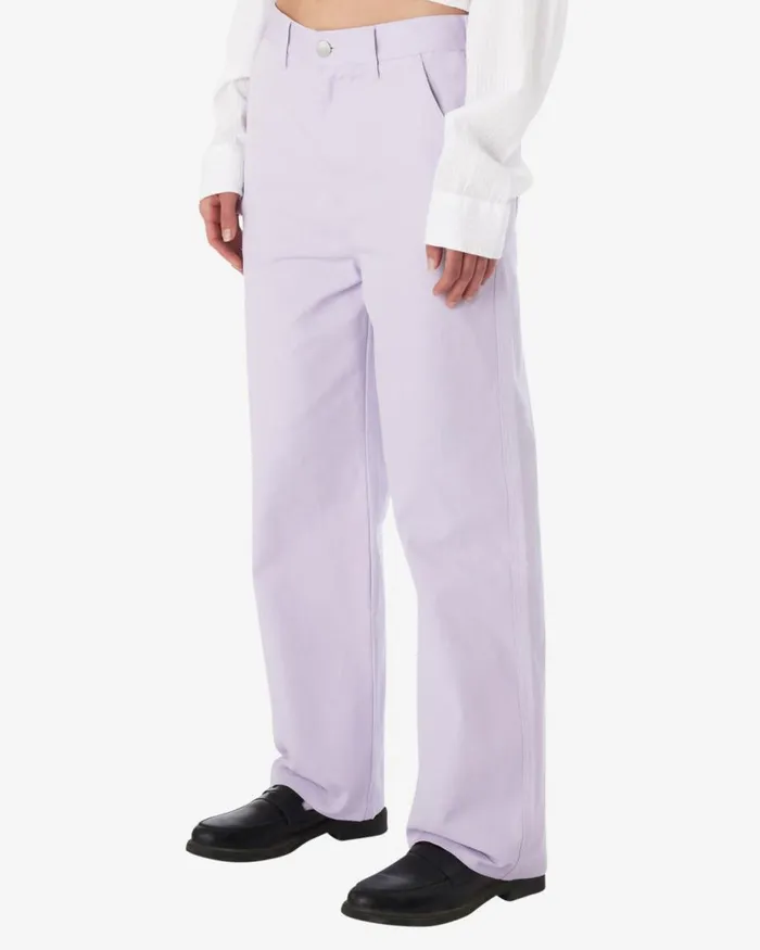 Women ROSE CARPENTER PANT Orchid Petal OBEY Clothing Denim