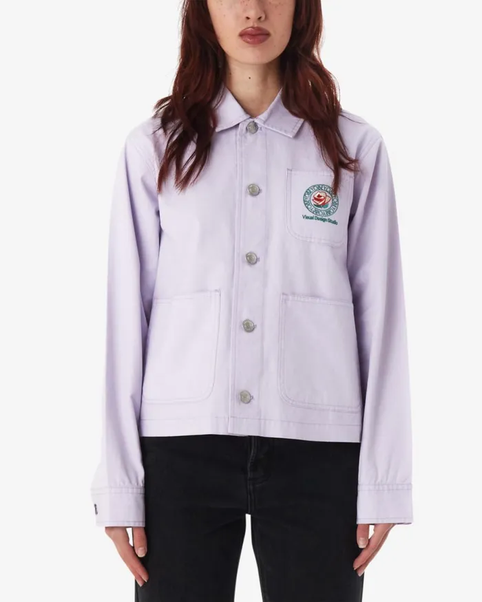 Women ROSE CHORE JACKET Orchid Petal OBEY Clothing JACKETS