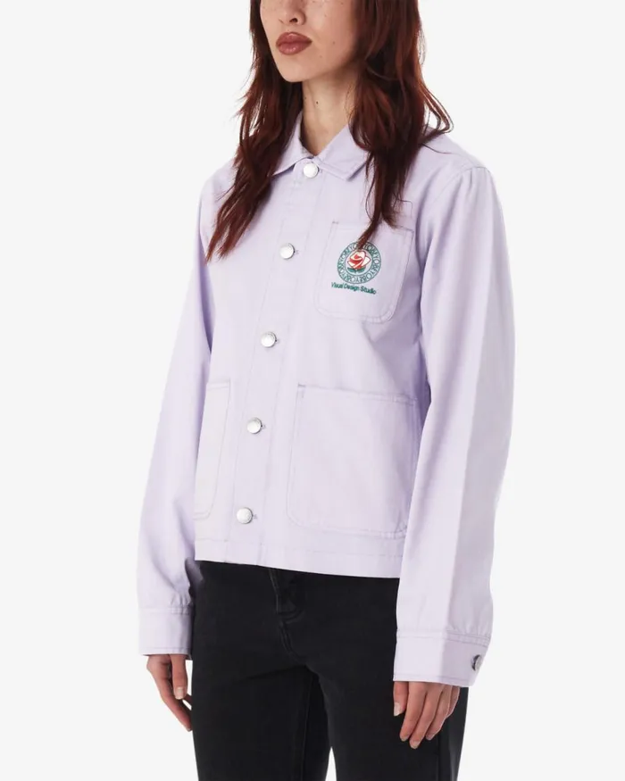 Women ROSE CHORE JACKET Orchid Petal OBEY Clothing JACKETS