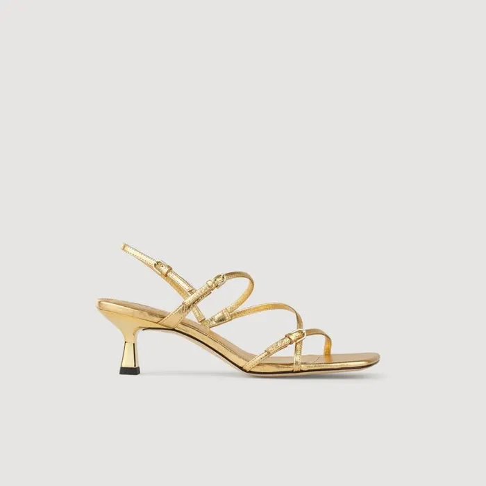 Women Sandals SANDRO Sandals With Straps Gold