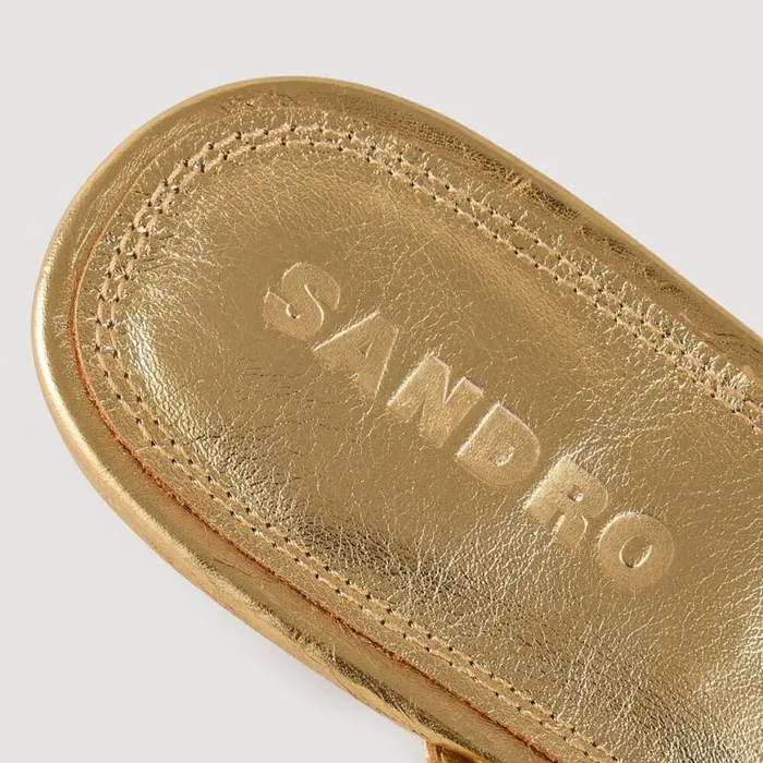 Women Sandals SANDRO Sandals With Straps Gold