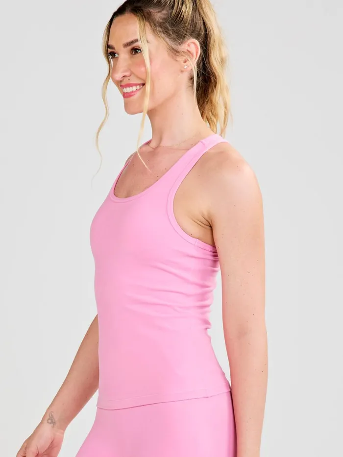 Women Sculptive Racer Back Tank With Builtin Bra Tasc Performance Yoga Studio