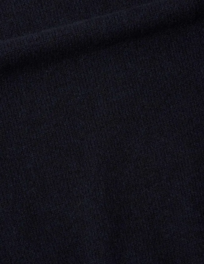 Women Short Classic Crew Neck Dark Navy Twist Margaret Howell Knitwear
