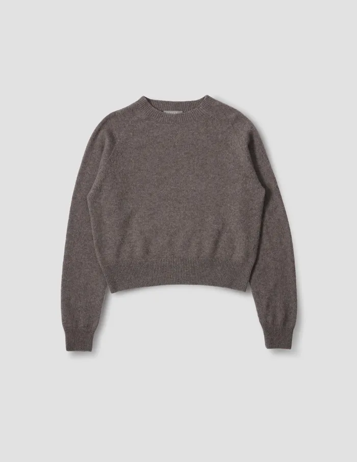Women Short Classic Crew Neck Elk Margaret Howell Knitwear