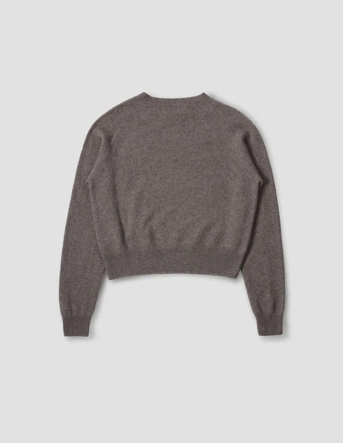 Women Short Classic Crew Neck Elk Margaret Howell Knitwear