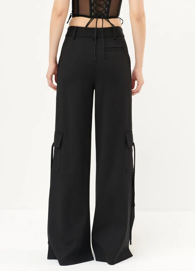 Women Side Slit Cargo Pants MONSE Bottoms