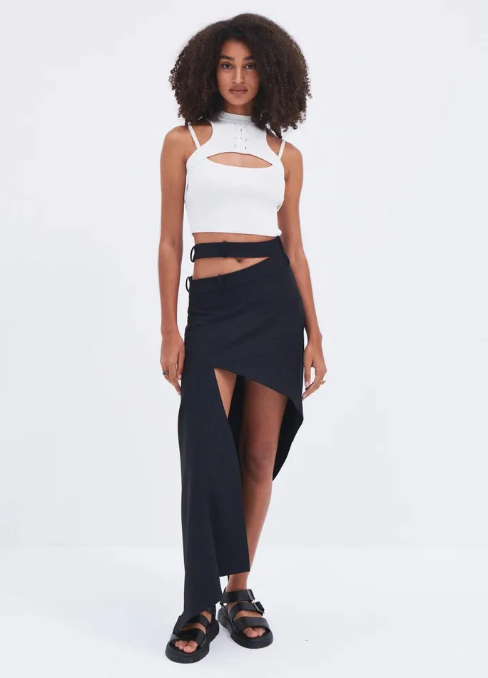 Women Slashed WB Skirt MONSE Bottoms