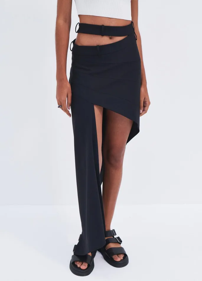 Women Slashed WB Skirt MONSE Bottoms