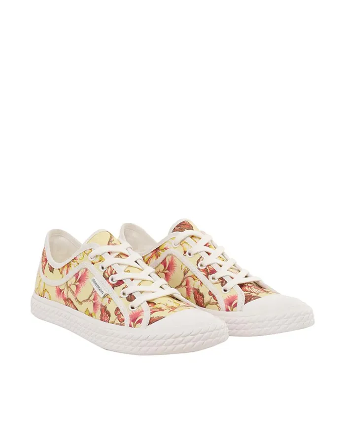 Women Sneakers Zimmermann Zimmermann Twist Low Sneaker Yellow Hibiscus