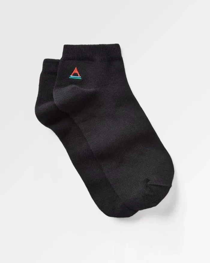 Women Socks Passenger Organic Trainer Socks Black Black
