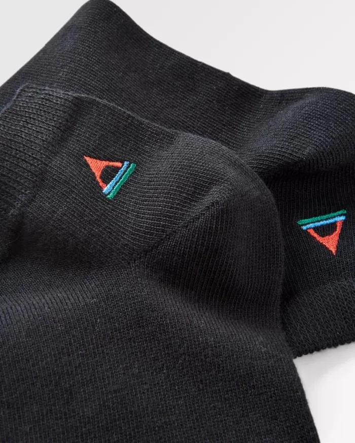 Women Socks Passenger Organic Trainer Socks Black Black