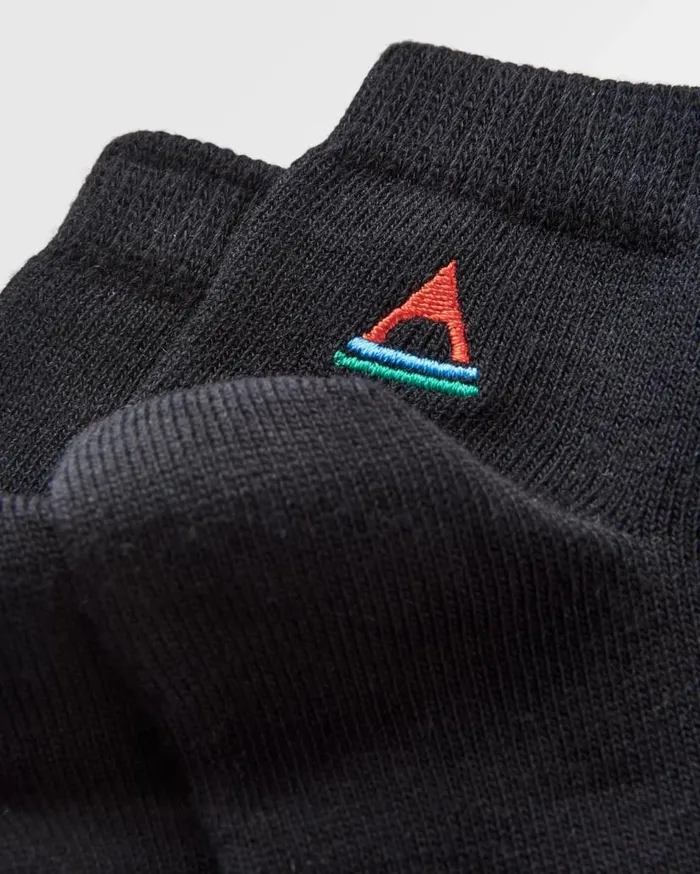 Women Socks Passenger Organic Trainer Socks Black Black