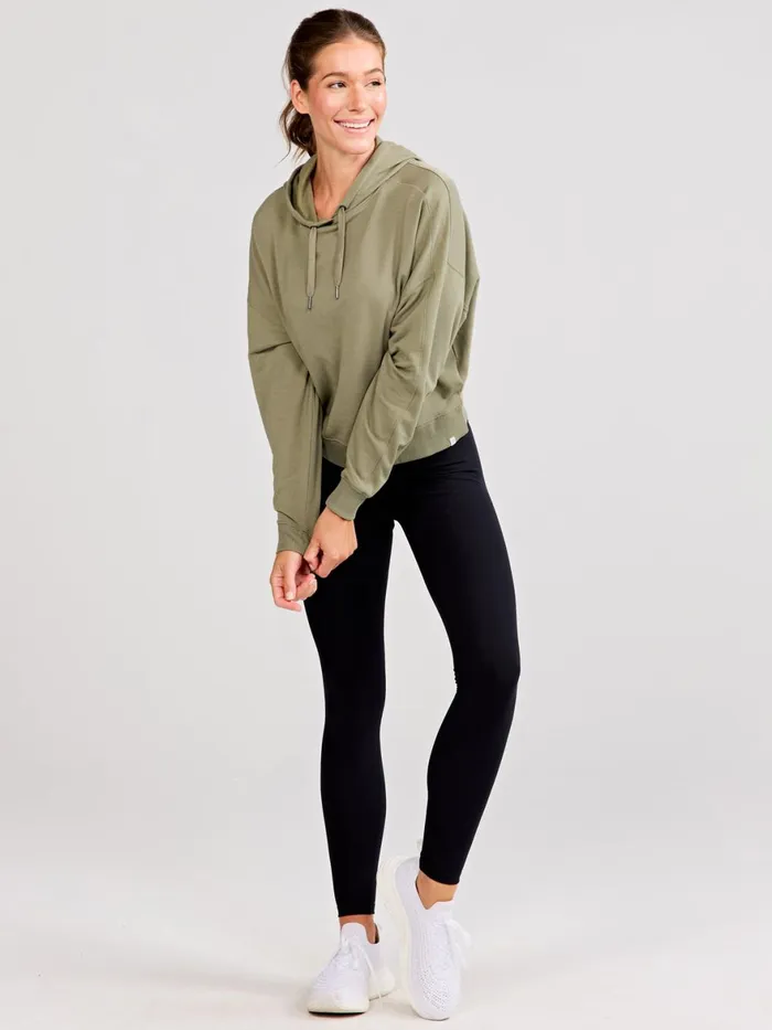 Women Studio Fleece Hoodie Tasc Performance Lounge