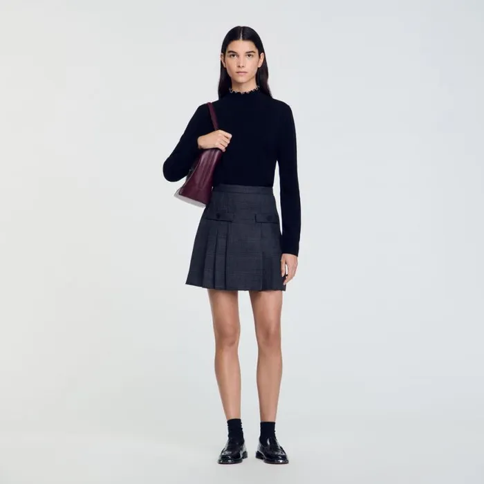 Women Sweaters and Cardigans SANDRO Wool And Cashmere Sweater Black