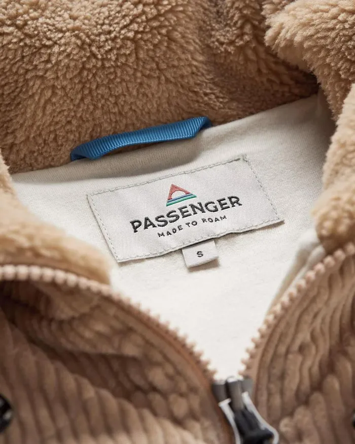Women Tops Passenger Awaken Recycled DeepPile Sherpa Fleece Biscuit Biscuit