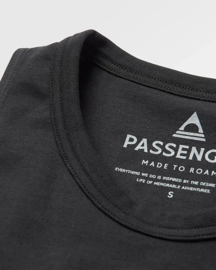 Women Tops Passenger Better Outside Organic Cotton Vest Black Black