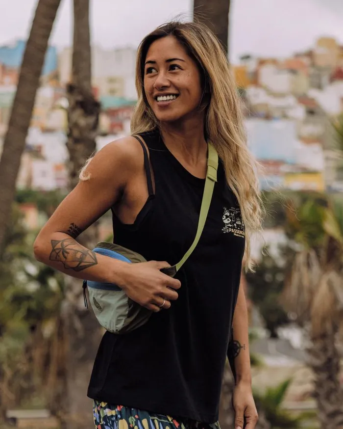 Women Tops Passenger Better Outside Organic Cotton Vest Black Black