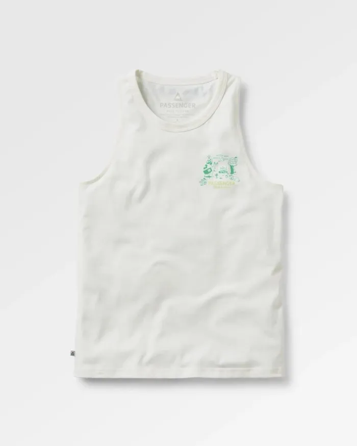 Women Tops Passenger Better Outside Organic Cotton Vest Marshmallow Marshmallow