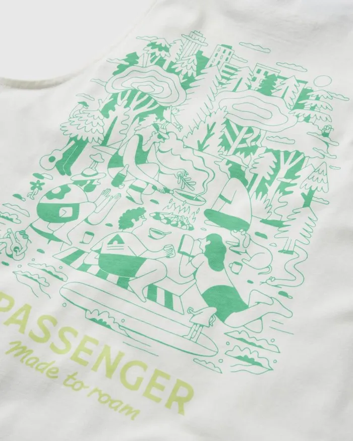 Women Tops Passenger Better Outside Organic Cotton Vest Marshmallow Marshmallow