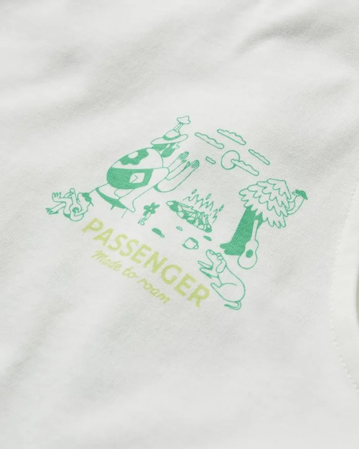 Women Tops Passenger Better Outside Organic Cotton Vest Marshmallow Marshmallow