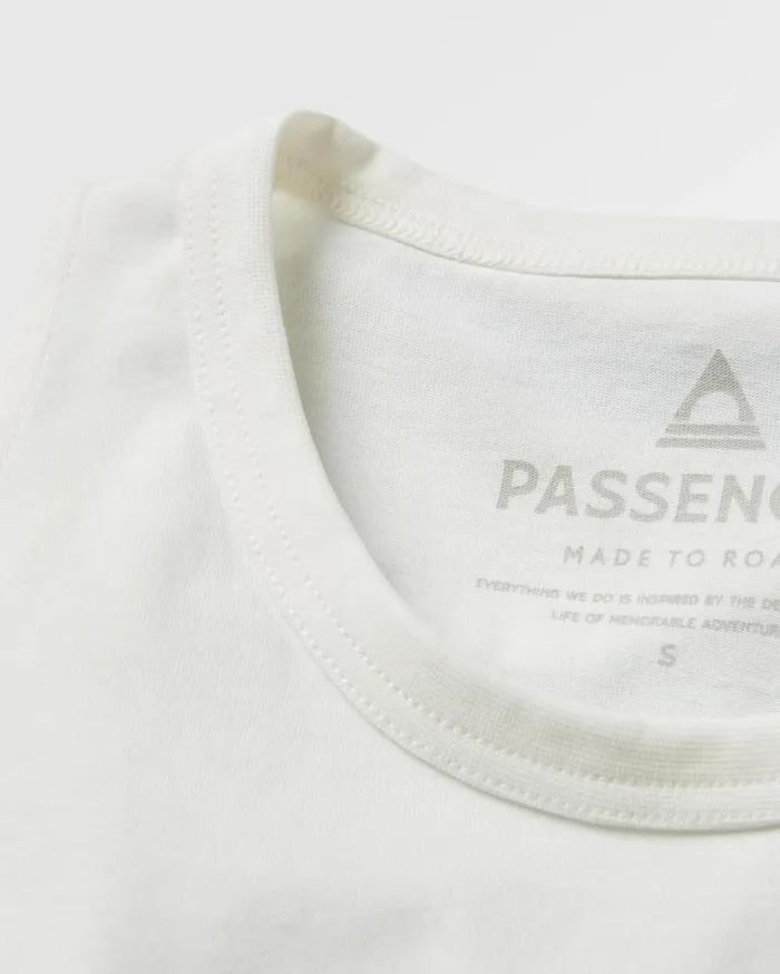 Women Tops Passenger Better Outside Organic Cotton Vest Marshmallow Marshmallow