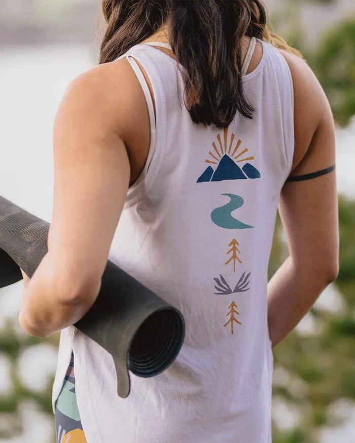 Women Tops Passenger Breezy Recycled Active Vest White White