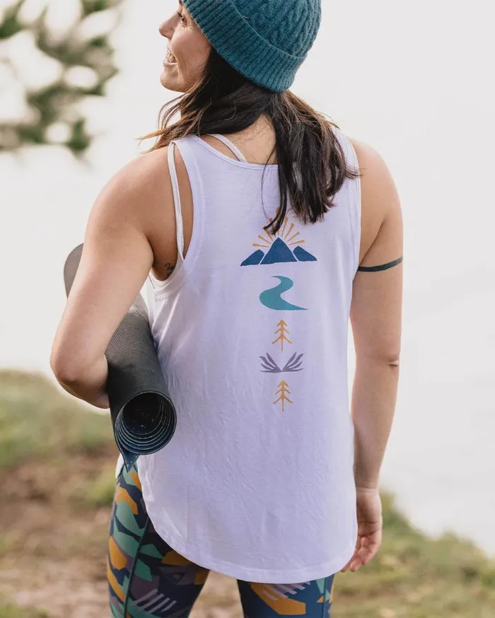 Women Tops Passenger Breezy Recycled Active Vest White White
