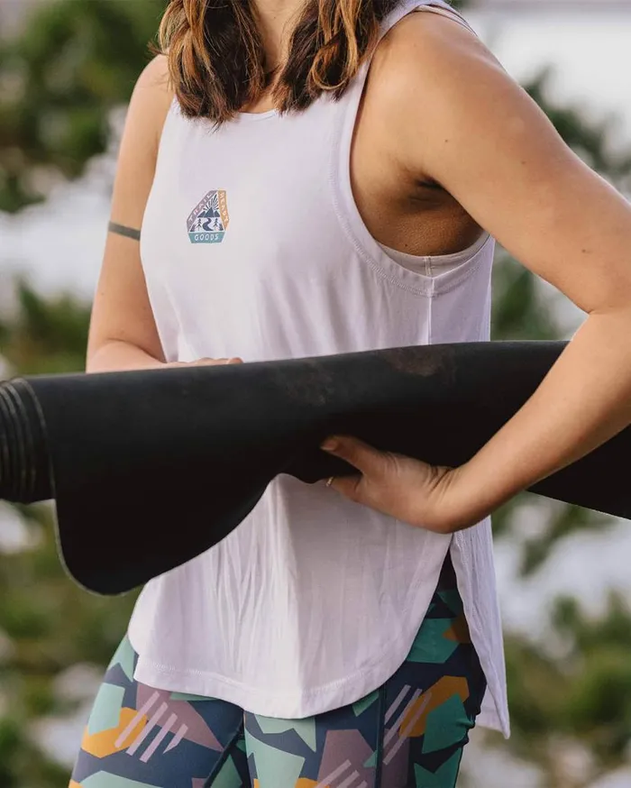 Women Tops Passenger Breezy Recycled Active Vest White White