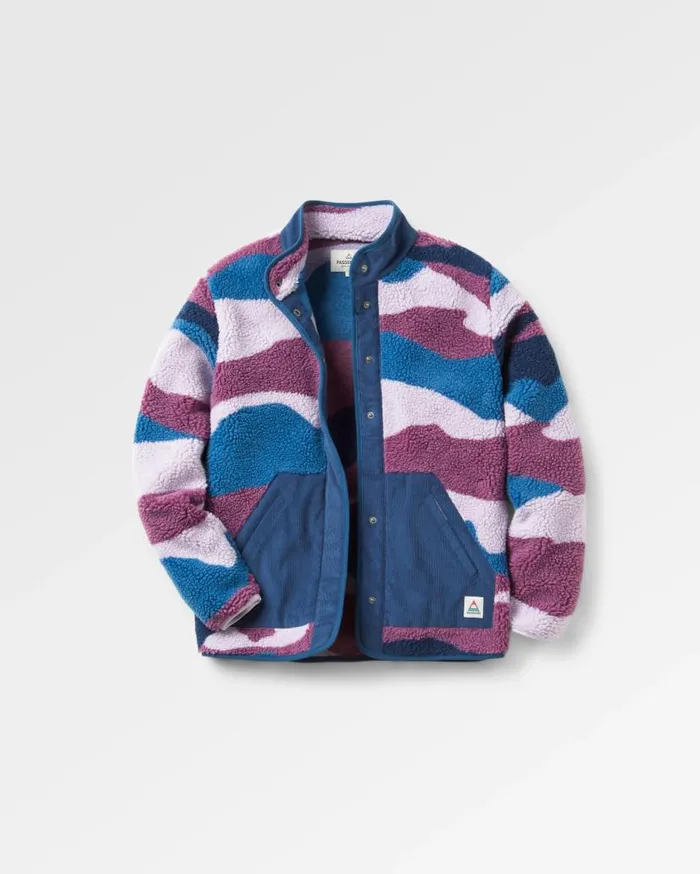 Women Tops Passenger Clover Recycled DeepPile Sherpa Fleece Scenic Berry Scenic Berry