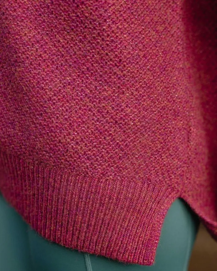 Women Tops Passenger Cove Recycled Knitted Jumper Rhubarb Rhubarb
