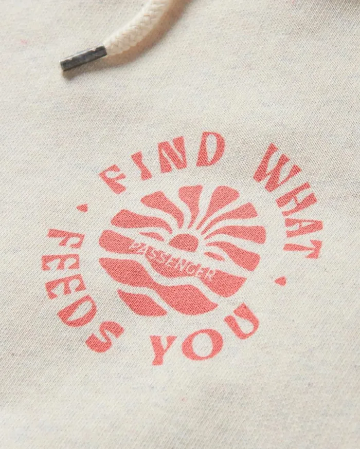 Women Tops Passenger Discovery Recycled Cotton Hoodie Milky Marl Milky Marl