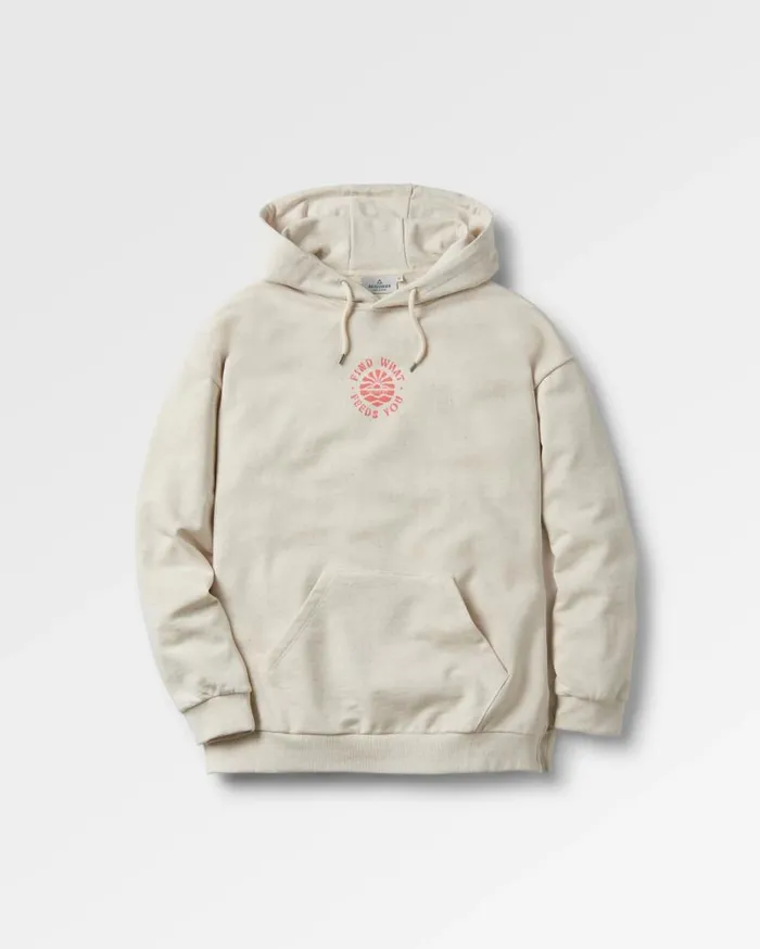 Women Tops Passenger Discovery Recycled Cotton Hoodie Milky Marl Milky Marl