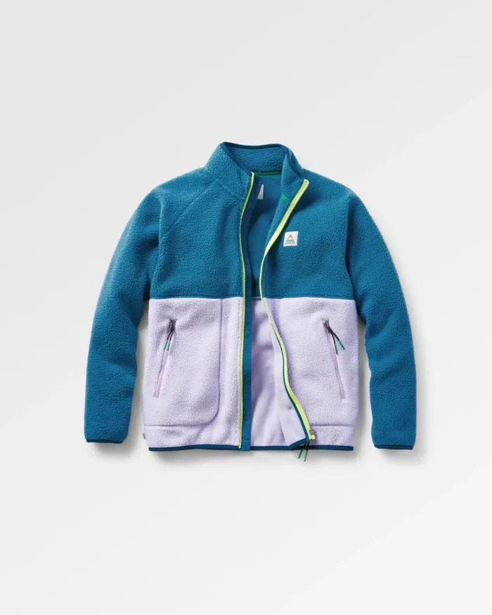 Women Tops Passenger Fairbanks 20 Full Zip Recycled Sherpa Fleece Lilac Mist Lilac Mist