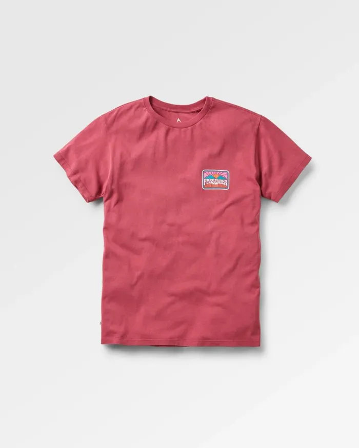 Women Tops Passenger Golden Hour Recycled Cotton Oversized TShirt Earth Red Earth Red