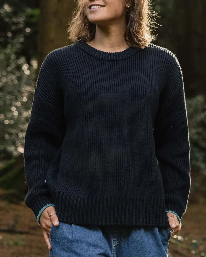 Women Tops Passenger Gondwana Classic Knitted Jumper Black Black
