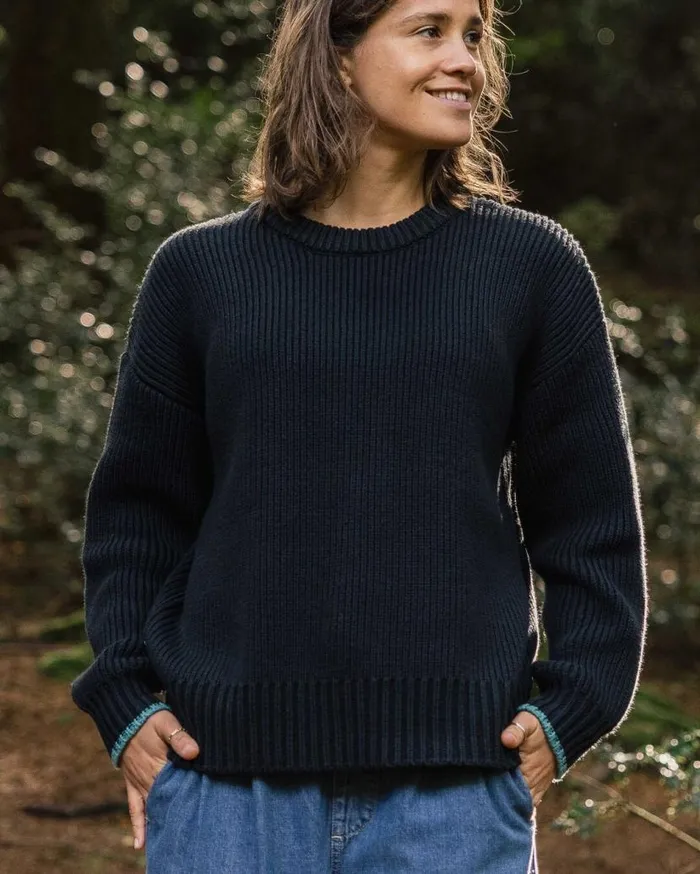 Women Tops Passenger Gondwana Classic Knitted Jumper Black Black