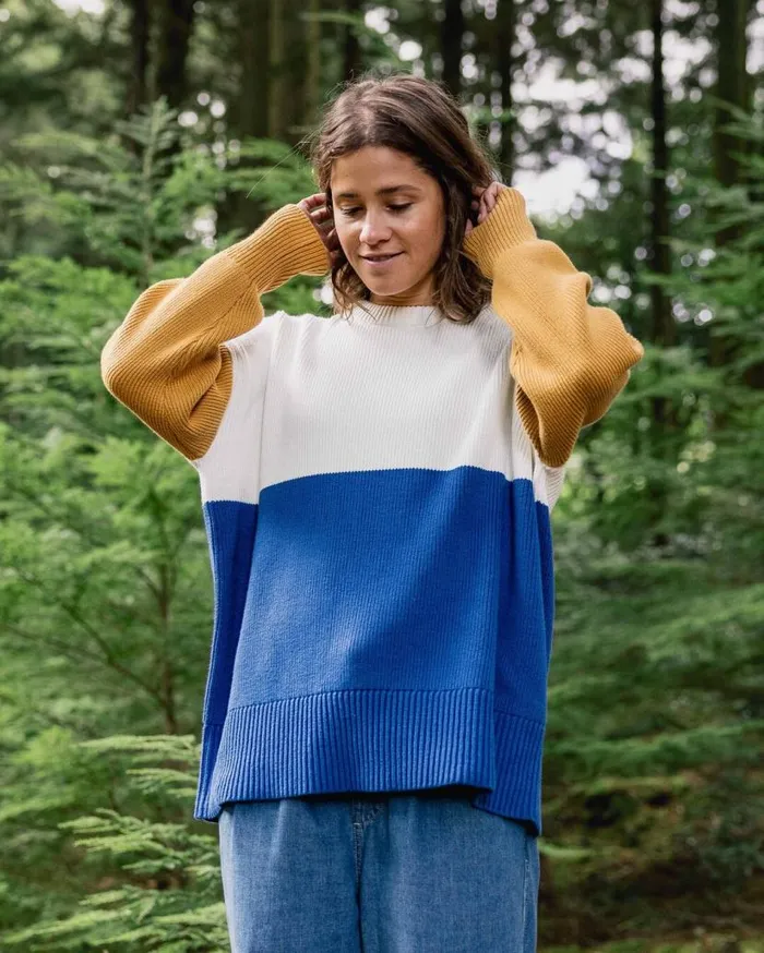 Women Tops Passenger Gondwana Organic Oversized Knitted Jumper True Blue True Blue