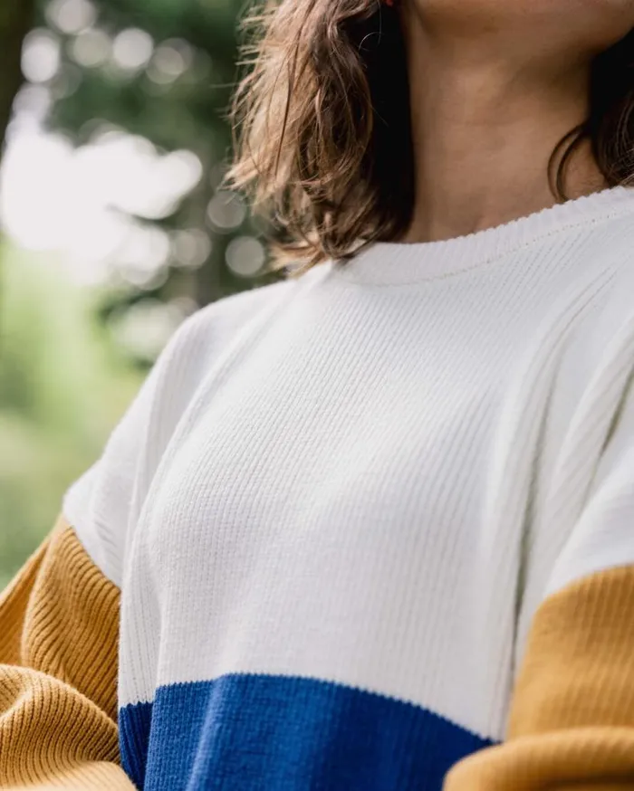 Women Tops Passenger Gondwana Organic Oversized Knitted Jumper True Blue True Blue