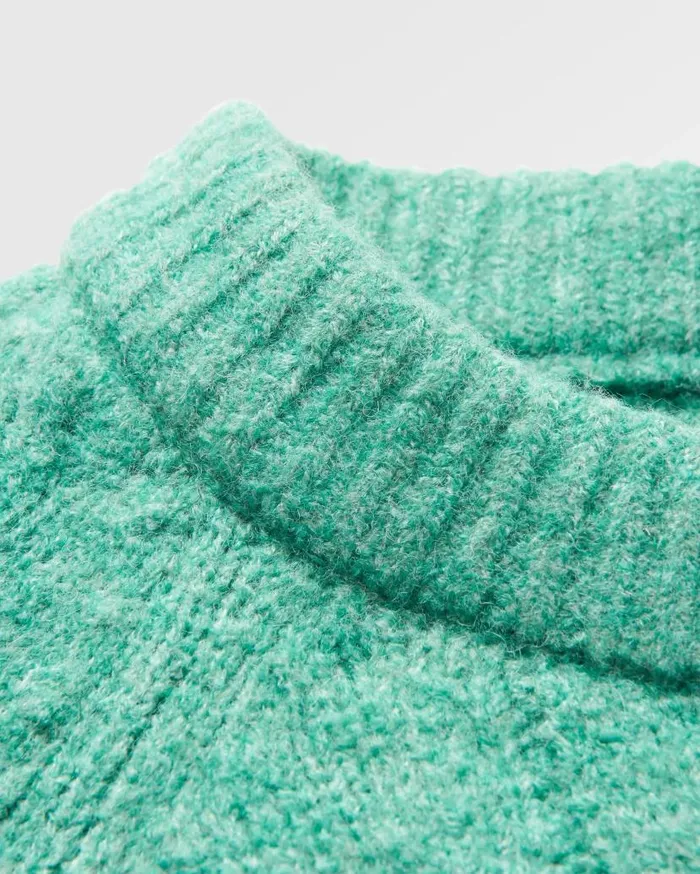 Women Tops Passenger Harvest Recycled Knitted Jumper Green Spruce Green Spruce