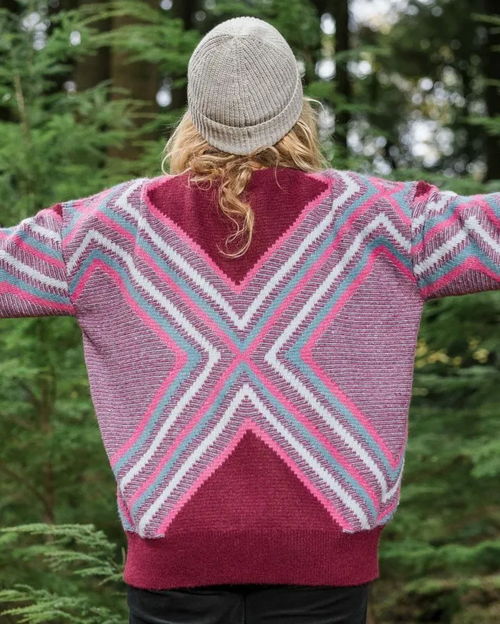 Women Tops Passenger Homestead Oversized Recycled Knitted Jumper Wine Wine